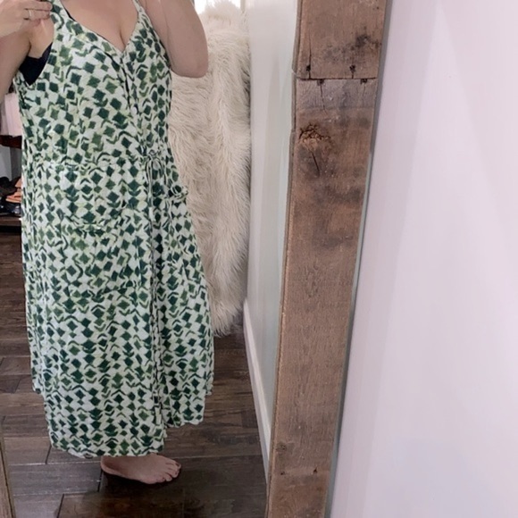 Time and Tru ikat print maxi dress size 22 with pockets - Picture 3 of 9